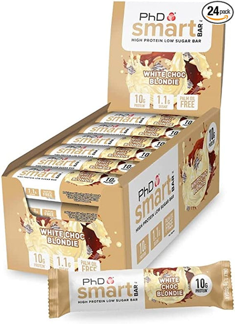 BOX - PHD Smart Bar White Choc Blondie 24x32 G