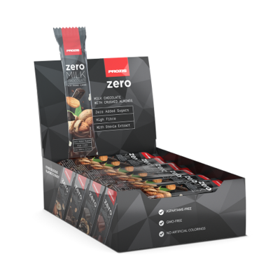 BOX -PROZIS Zero Milk Chocolate with Almonds 24 x 27 g
