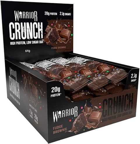 BOX - Warrior Crunch Bar FUDGE BROWNIE12