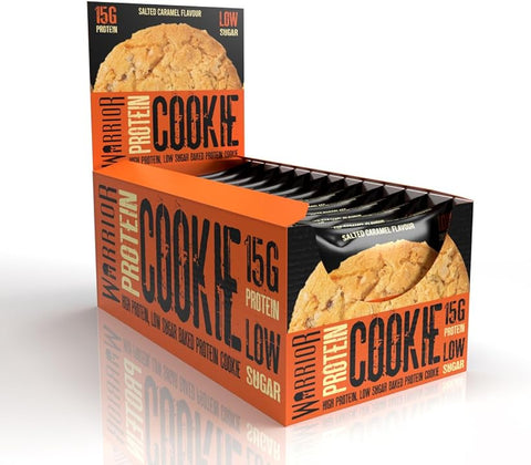 BOX - Warrior Protein Cookies SALTED CARAMEL12x60 g