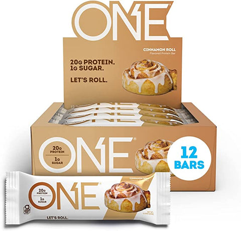 BOX - ONE Protein Bar Cinnamon Roll 12x60 g
