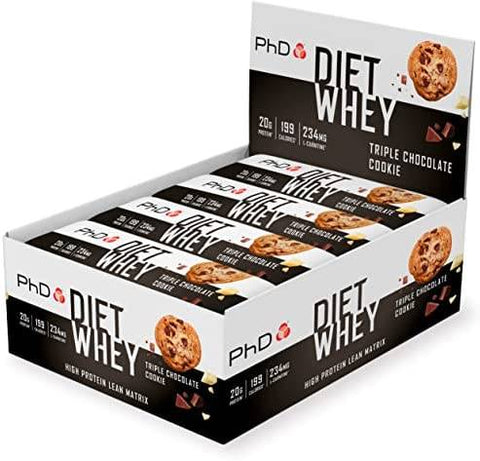 BOX -PHD Diet Whey Triple Choc Cookie 12x63G
