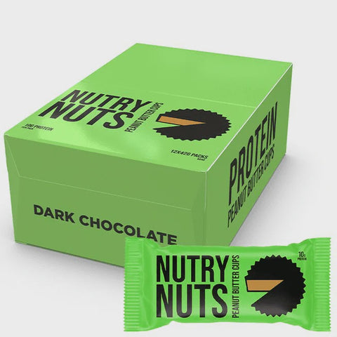 BOX - Nutry Nuts Protein Cups Peanut Butter 12 x 42 g