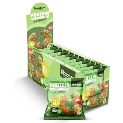 BOX - ALASATURE Protein Doughnuts Pistachio 8X75 G