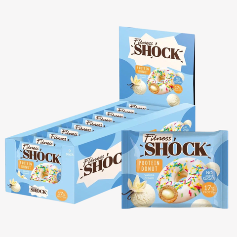 BOX - Fitnes Shock Protein Donut Vanilla Cream 9