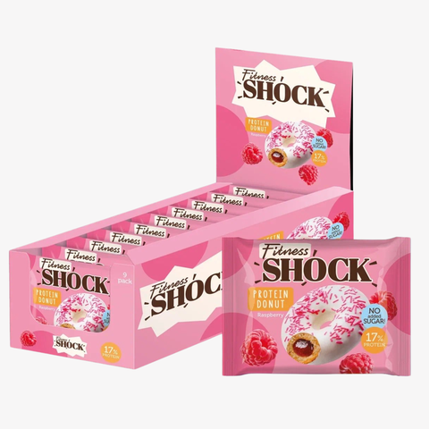 BOX - Fitnes Shock Protein Donut Raspberry 9