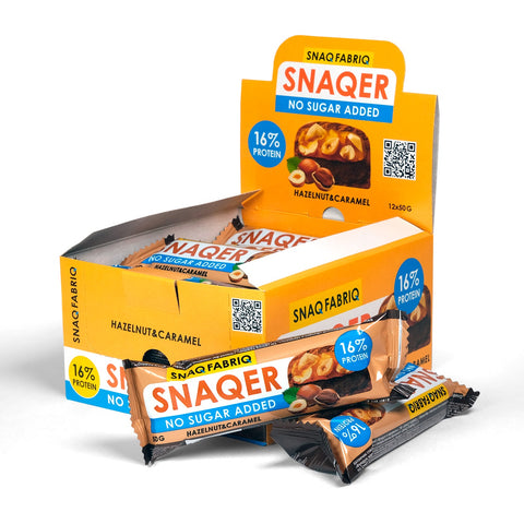BOX - SNAQ FABRIQ Hazelnuts And Caramel 30X50G